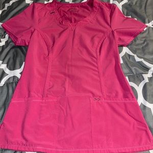 Pink Cherokee Infinity Scrub Top